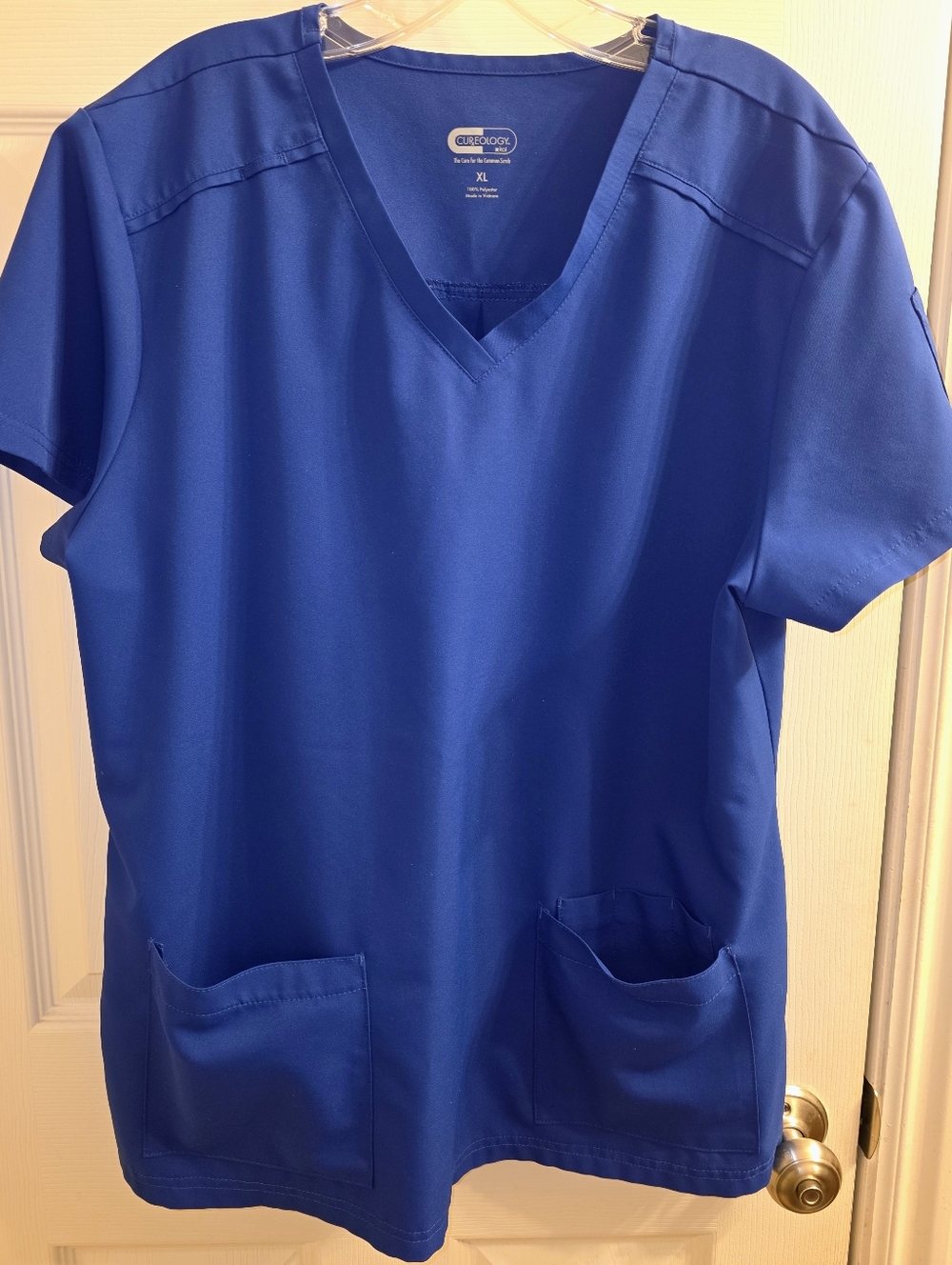 Koi Royal Blue V-Neck Medical Scrub Top